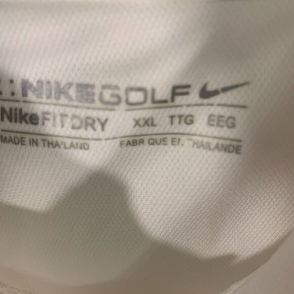 Nike Golf Dri-Fit Saint Louis Basketball Polo Shirt XXL White - Picture 2 of 7